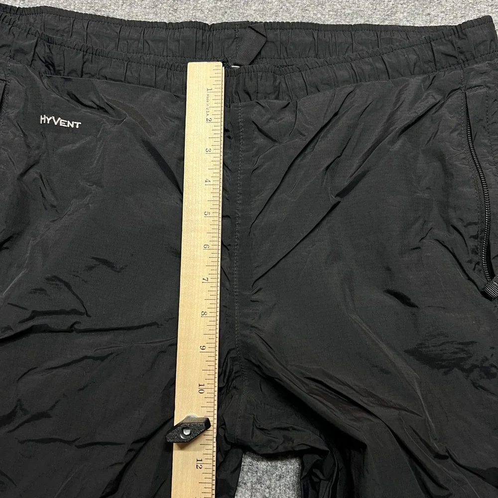 The North Face HyVent Rain Pants Mens Small Black Nylon Mesh Lined Hiking